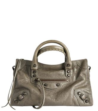 Balenciaga Green Le City Small Satchel