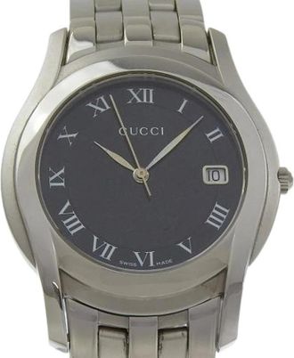 Gucci Pre-owned 5500M Polshorloge - Dames - Vintage Horloges - Zwart - ONE Size - Vintage