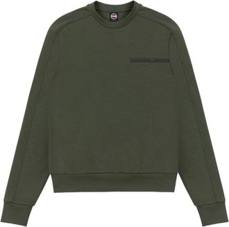 Colmar Cotton Interlock Crew-neck Sweatshirt - Heren - Sweatshirts - Groen - S - Katoen - Hoodies & sweatvesten