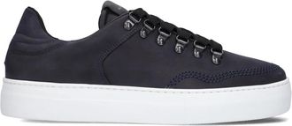 Nubikk Blauwe Lage Top Sneakers Jagger Roman - Heren - Sneakers - Blauw - 44 EU - Wol - Schoenen