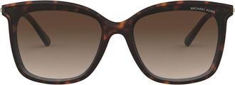Michael Kors 61mm Gradient Square Sunglasses in Dark Tortoise at Nordstrom