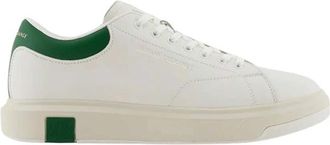 A|X Armani Exchange Leather Sneaker - Heren - Sneakers - Wit - 42 EU - Leer - Schoenen