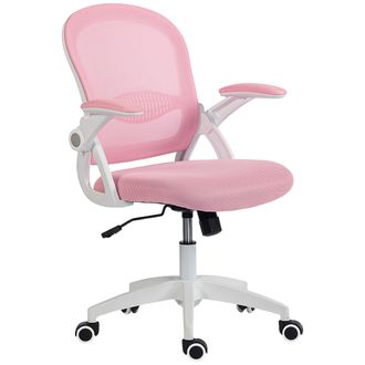 Vinsetto Vinsetto Sedia Ergonomica E Regolabile Da Ufficio Con Schienale A Rete Rosa