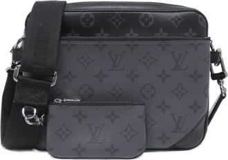 Louis Vuitton Black Coated Canvas Shoulder Bag (Pre-Owned)