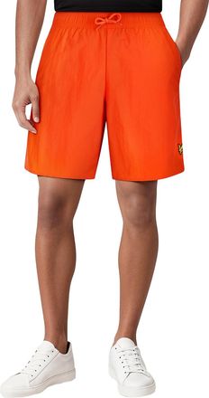 Lyle & Scott Zwemshort voor heren van grosgrain met geborduurd logo (Oranje)