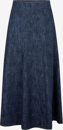 Akris Langer ausgestellter Rock aus Baumwoll- und Wolldenim