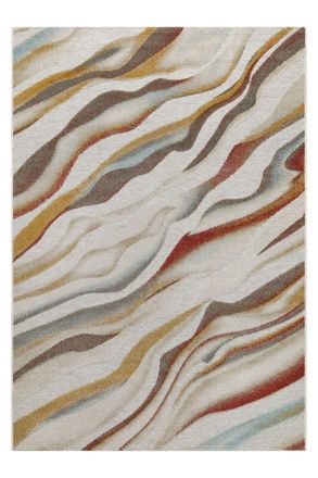 Wecon Home Alfombra interior exterior vintage con relieve 160x230