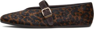 Cesare Gaspari Luxe Flats Trinity - Leopard - Dames - Ballerinas - Bruin - 38 EU - Leer - Schoenen