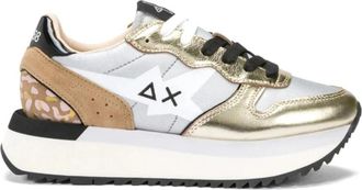 Sun 68 Stargirl Sneaker in Goud - Dames - Sneakers - Veelkleurig - 36 EU - Su&egrave;de - Schoenen