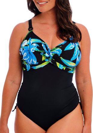 Fantasie Womens Talm Beach Twist Front Swimsuit - Black polyamide - Size 34E