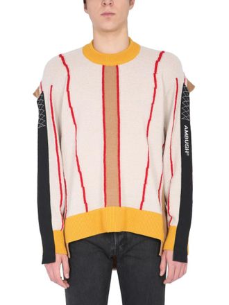 AMBUSH Beige Crew Neck Sweaters
