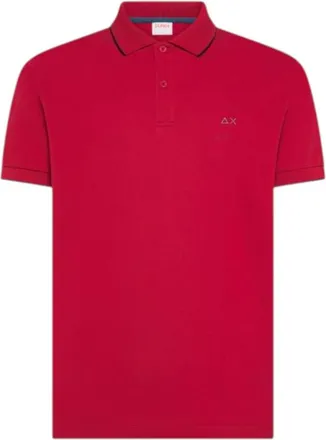 Sun 68 Tops, Heren, Rood, L, Katoen, A36111-Pe 26-10 Polo