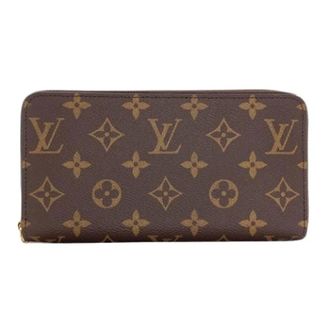 Louis Vuitton Pre-owned Long wallet (bi-fold) - Dames - Pre-owned - Bruin - Maat: ONE Size Leer