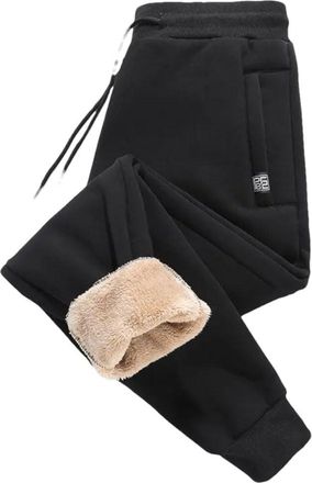 Generic Mens and Winter Sports Plus Fleece Thick Warm Pants Loose Large Size Pants 100 4XL