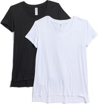 90 Degree by Reflex City View 2-Pack High-Low T-Shirts in Black/White at Nordstrom Rack, Size X-Large
