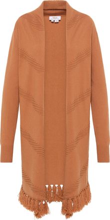 Usha Gebreid vest Dames Kameel