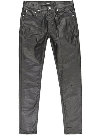 Purple coated Black jeans - men - Lycra/Cotton - 33 - Grey