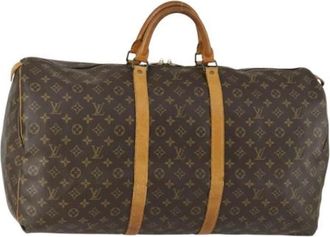 Louis Vuitton Pre-owned Weekend Bags, female, Brown, Size: ONE SIZE Pre-owned Canvas Weekend Bag