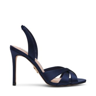 Steve Madden Trophies Sandal BLUE SATIN
