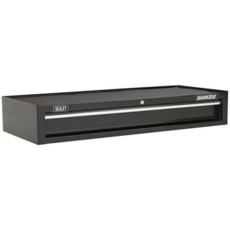 Loops 1030 x 440 x 170mm BLACK 1 Drawer MID-BOX Tool Chest Lockable Storage Cabinet