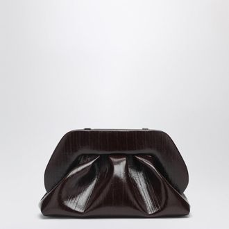 Themoir&egrave; Tia clutch in chocolate brown