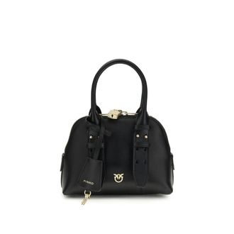 Pinko Black Calf Leather Bos Taurus Womens Handbag