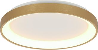 Steinhauer Steinhauer - Plaf&oacute;n - Ringlede - Dorado - Pl&aacute;stico - &Oslash; 38cm - Led
