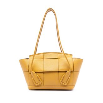 Bottega Veneta Pre-owned Bottega Veneta Small Goatskin Maxi Intrecciato Arco Satchel B09035322V