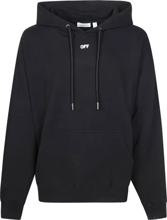 Off-white Black Intersecting Arrows Distressed Hoodie