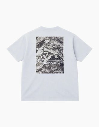 Barbour Mens Barbour Wildfell Graphic T-Shirt - White - Size: 36