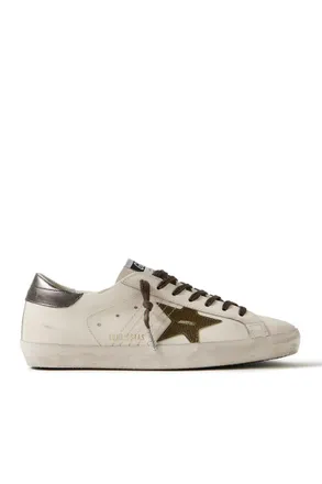 Golden Goose Super-Star Distressed Leather Sneakers
