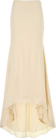 ARMARIUM Cream Satin Rima Skirt