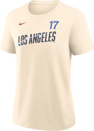 Nike Shohei Ohtani Los Angeles Dodgers City Connect Nike Womens MLB T-Shirt in Brown | 01K915ALD9-B2F
