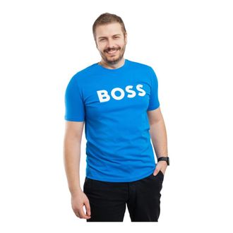 HUGO BOSS Tops, Heren, Blauw, 2Xl, Katoen, Thinking 1 T-Shirt