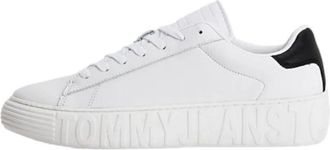 Tommy Jeans Stijlvolle Sneakers voor Mannen en Vrouwen - Heren - Sneakers - Wit - 45 EU - Schoenen
