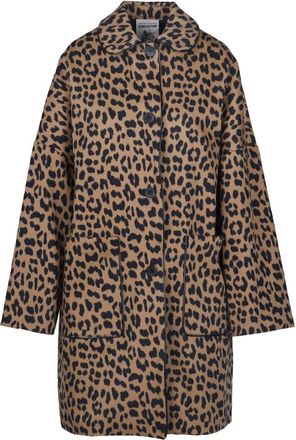 Semicouture Enkelrij jas - Dames - Mantel - Beige - S - Wol - Jassen