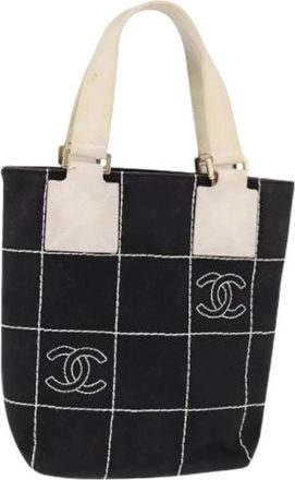 Chanel Pre-owned Tote Bags, female, Black, Size: ONE SIZE Pre-owned Vintage Tote Bag