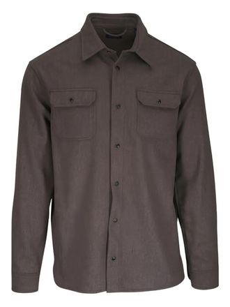 Paul & Shark Brown Flap-Pocket Overshirt