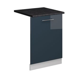 Vicco Panel Frontal Del Lavavajillas Fame-line, Azul Oscuro Alto Brillo, 60 Cm, Et Antracita Vicco