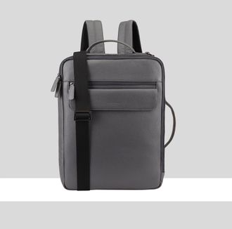 Paul Costelloe Mens Steve Leather Backpack - Grey - One Size