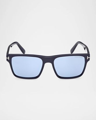 Tom Ford Calder 55MM Square Sunglasses