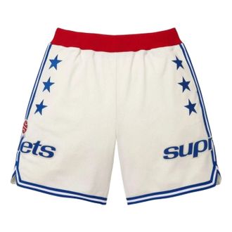 SUPREME x Mitchell & Ness SS26 Teams Basketball Short White SUP-SS26-282-WHT