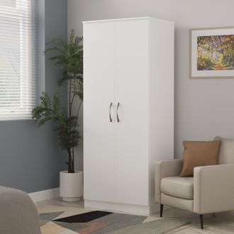 Welcome Furniture Alton Ready Assembled 2 Door Wardrobe in White Matt - Welcome Furniture | TJ Hughes