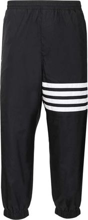 Thom Browne Shiny Ripstop 4-Bar Track Pants - Heren - Sweatpants - Blauw - XL - Polyester - Broeken