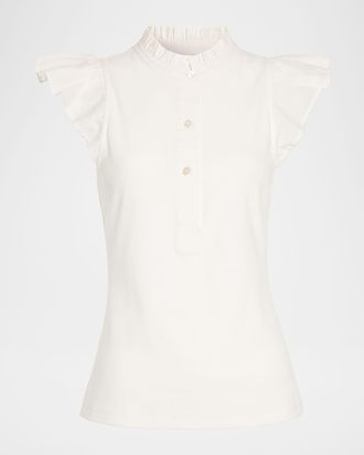 Ramy Brook Monroe Flutter-Sleeve Henley