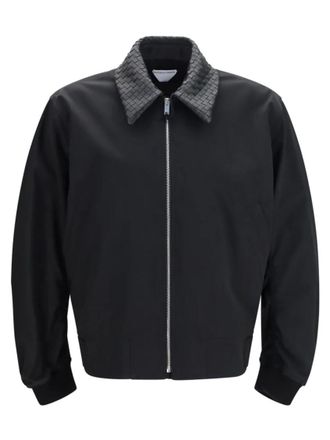 Bottega Veneta Black Shirt Collar Jacket