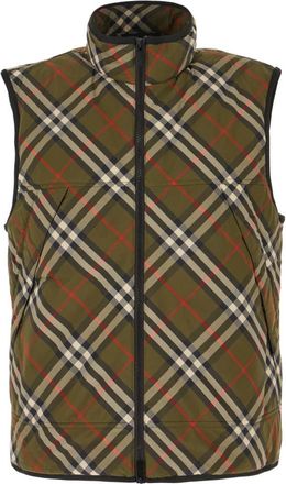 Burberry Stijlvolle Jassen voor Mannen en Vrouwen - Heren - Bodywarmers - Groen - S - Polyester - Jassen