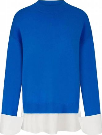 Simon Miller Womens Pip Combo Sweater In Vivid Sky