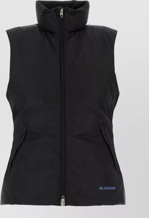 Jil Sander sleeveless single breasted coat