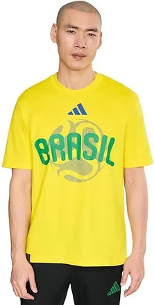 adidas Fifa World Cup 2026 Brazil T-shirt Mens Workout Bright Yellow : 2XL, Cotton